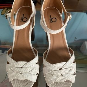 White heels. They were used only once.